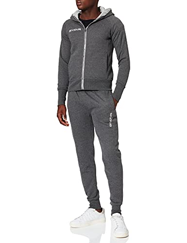 Givova Herren Anzug Star New Sportoutfit, dunkelgrau/grau klar, XL EU von Givova