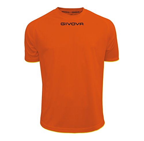 Givova Herren Hemd Eins T-shirts, Orange, 3XL EU von Givova