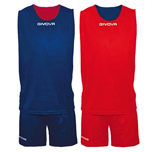 Givova, kit double, blau/rot, XL von Givova