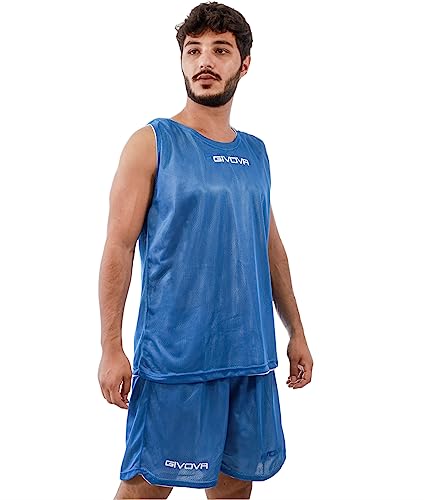 Givova Herren Kit Double Basketball Set, Hellblau/Weib, XXXS EU von Givova