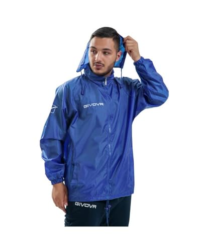 Givova Unisex Rain Basico Steppjacke, Blau, XXS von Givova