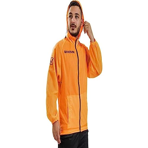 Givova Herren Rain Basico Ölzeug, Orange Fluo, M-L EU von Givova