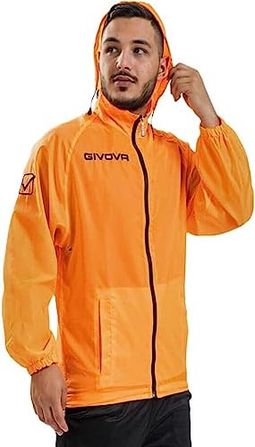 Givova Herren Rain Basico Ölzeug, Orange Fluo, L EU Givova Herren Rain Basico Ölzeug, Orange Fluo, L EU von Givova
