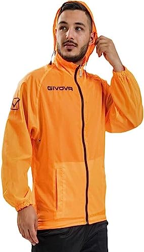 Givova Herren Rain Basico Ölzeug, Orange Fluo, L EU von Givova