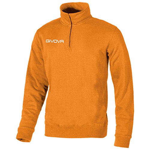 Givova, technisches hemd (half zip), orange, L von Givova
