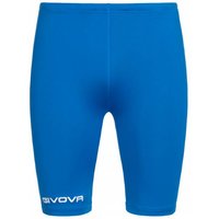 Givova Bermuda Skin Compression Tights Radlerhose blau von Givova