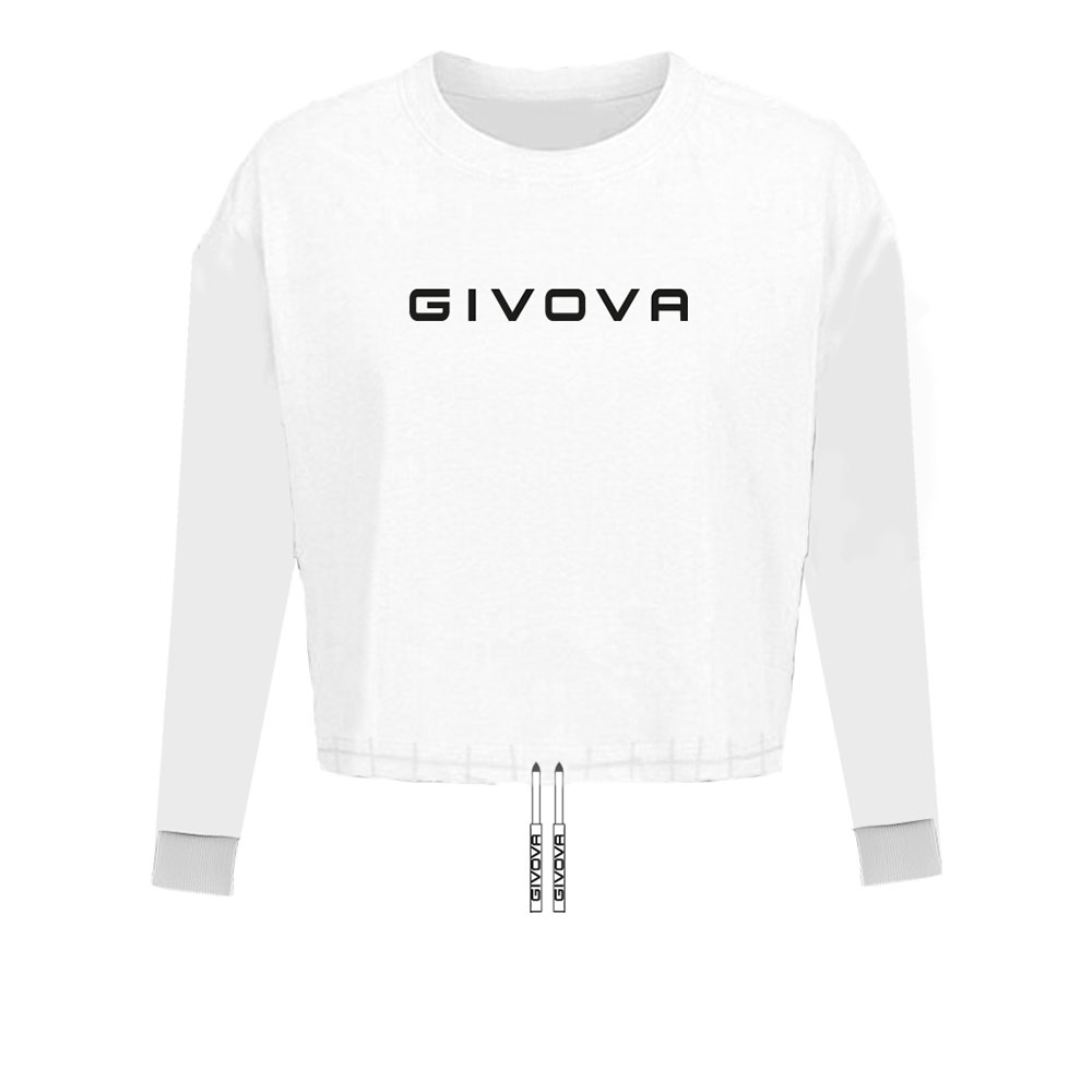 Givova Cropped Long Sleeve T-shirt Weiß S Frau Givova Cropped Long Sleeve T-shirt Weiß S Frau von Givova
