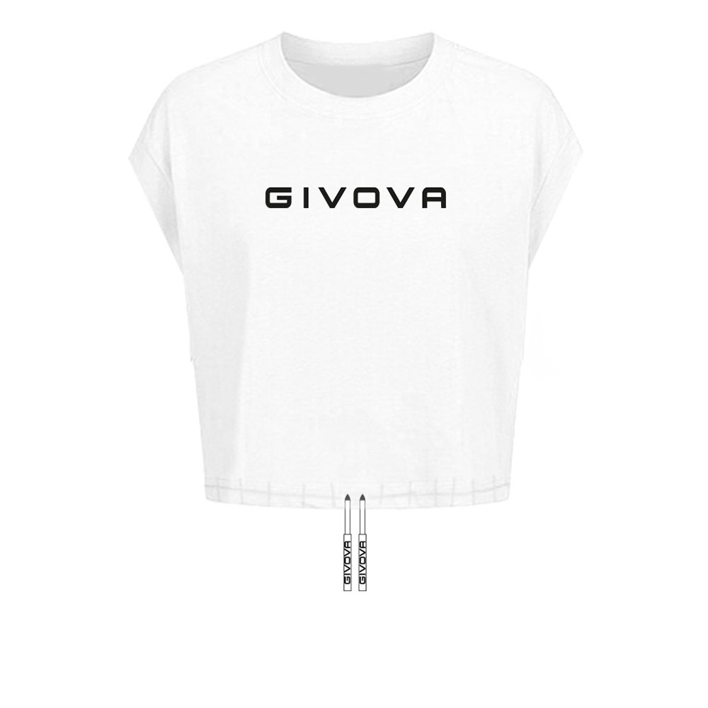 Givova Cropped Short Sleeve T-shirt Weiß L Frau Givova Cropped Short Sleeve T-shirt Weiß L Frau von Givova