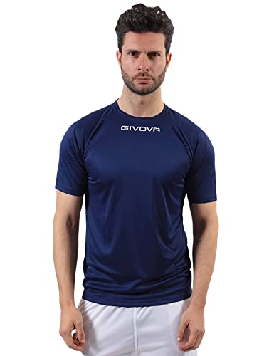 Givova Herren Capo T-Shirt, Blau, XXL von Givova