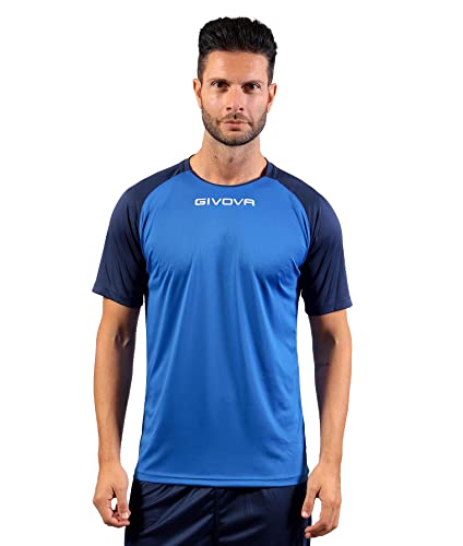 Givova Herren Capo T-Shirt, blau/azurblau, M von Givova