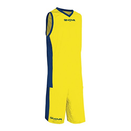 Givova Herren Power Basketball-Set, Gelb/Blau, 3XS Givova Herren Power Basketball-Set, Gelb/Blau, 3XS von Givova