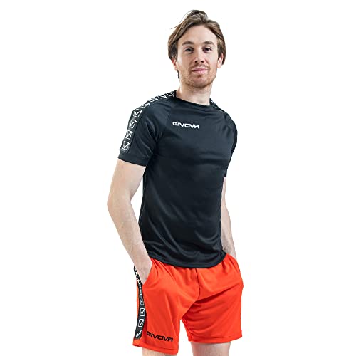 GIVOVA Herren T-Shirt Poly Band Hemd, schwarz, 46 EU GIVOVA Herren T-Shirt Poly Band Hemd, schwarz, 46 EU von Givova