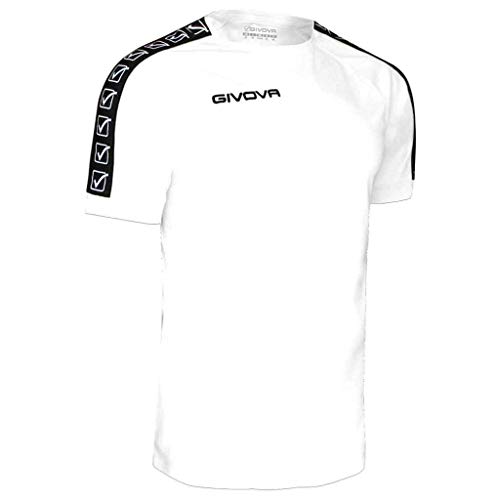 GIVOVA Herren T-Shirt Poly Band Hemd, weiß, XS von Givova