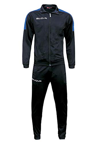 Givova Herren Tr033-1002-m Jumpsuit, Schwarz/Azurblau, M Givova Herren Tr033-1002-m Jumpsuit, Schwarz/Azurblau, M von Givova