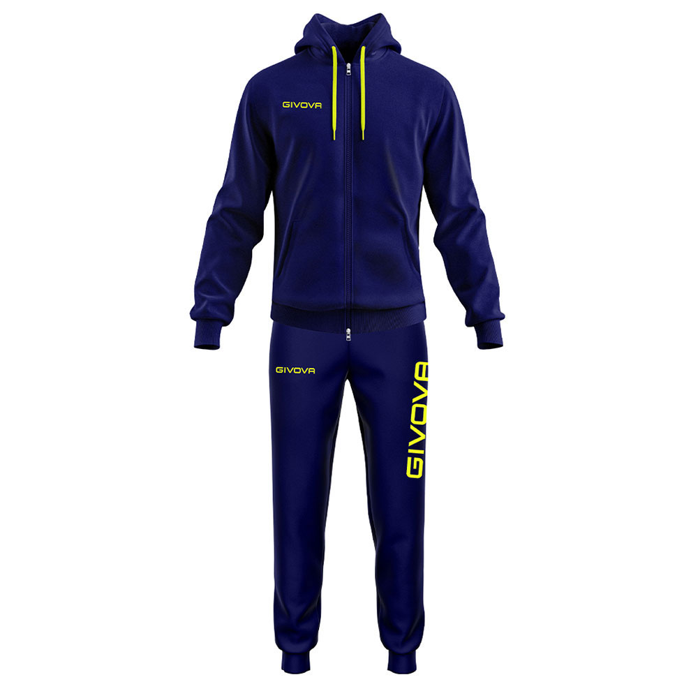 Givova King Cotone Terry Poker Tracksuit Blau 2XL Mann von Givova