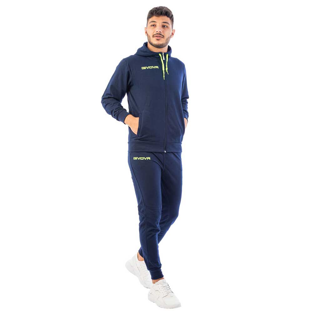 Givova King Cotone Terry Poker Tracksuit Blau M Mann von Givova