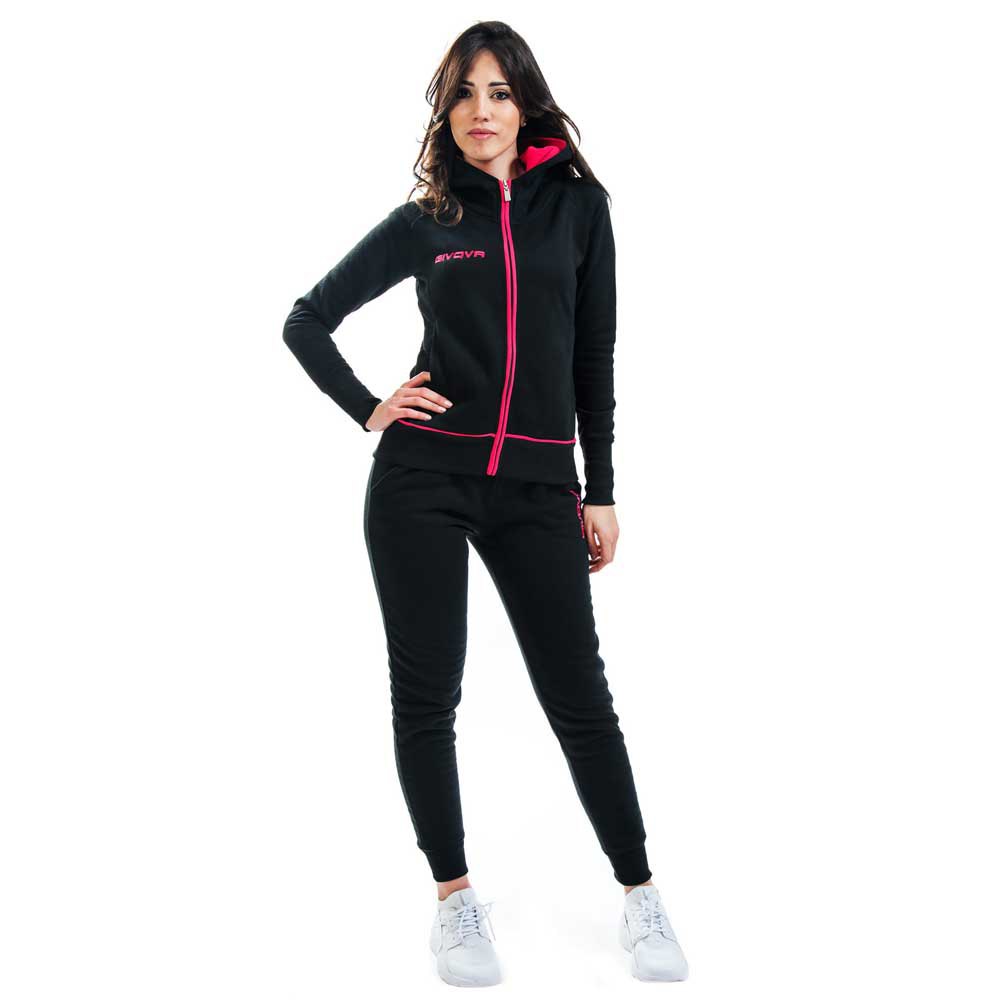 Givova King Star Tracksuit Schwarz 2XL Frau Givova King Star Tracksuit Schwarz 2XL Frau von Givova