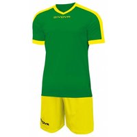 Givova Kit Revolution Fußball Trikot mit Shorts grün gelb Givova Kit Revolution Fußball Trikot mit Shorts grün gelb von Givova