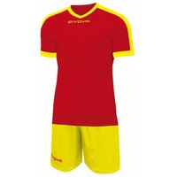 Givova Kit Revolution Fußball Trikot mit Shorts rot gelb Givova Kit Revolution Fußball Trikot mit Shorts rot gelb von Givova