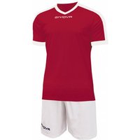 Givova Kit Revolution Fußball Trikot mit Shorts rot weiß Givova Kit Revolution Fußball Trikot mit Shorts rot weiß von Givova