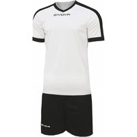 Givova Kit Revolution Fußball Trikot mit Shorts schwarz weiß Givova Kit Revolution Fußball Trikot mit Shorts schwarz weiß von Givova
