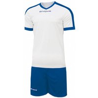 Givova Kit Revolution Fußball Trikot mit Shorts weiß blau Givova Kit Revolution Fußball Trikot mit Shorts weiß blau von Givova