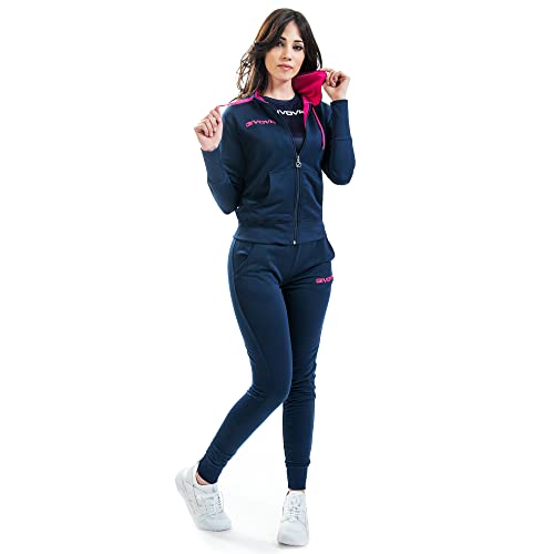 Givova Damen dames Trainingsanzug, Blu/Fuxia, XS EU Givova Damen dames Trainingsanzug, Blu/Fuxia, XS EU von Givova