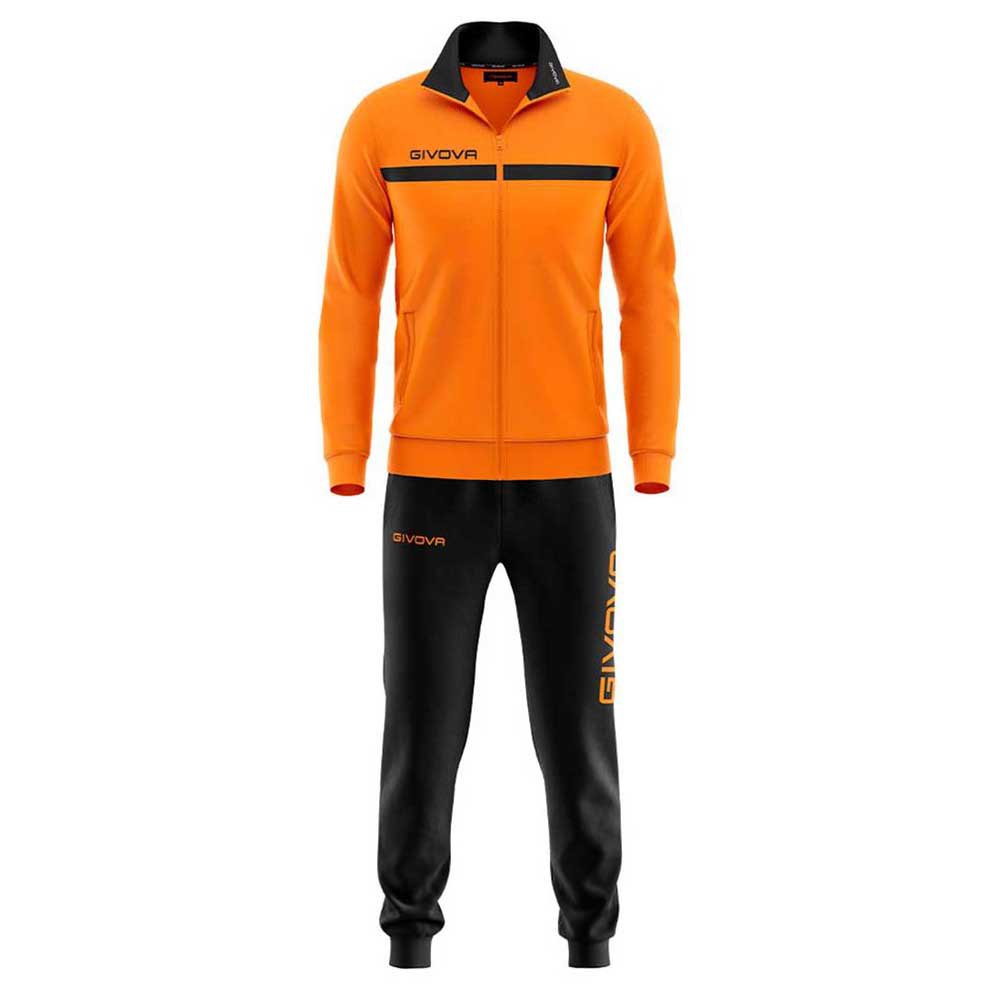 Givova One Tracksuit Orange,Schwarz 6-8 Years Mann von Givova