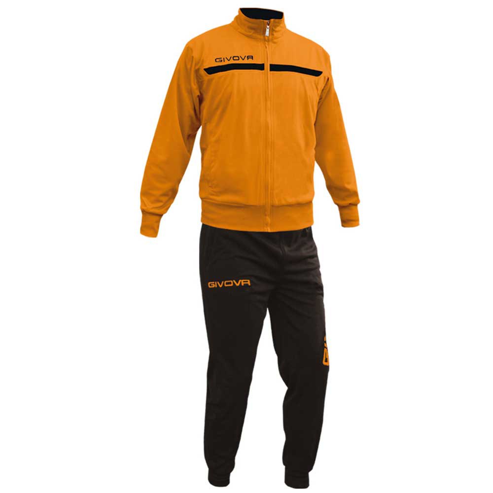 Givova One Track Suit Orange,Schwarz S Mann von Givova