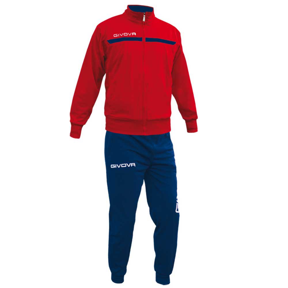 Givova One Track Suit Rot,Blau 10-12 Years Mann von Givova
