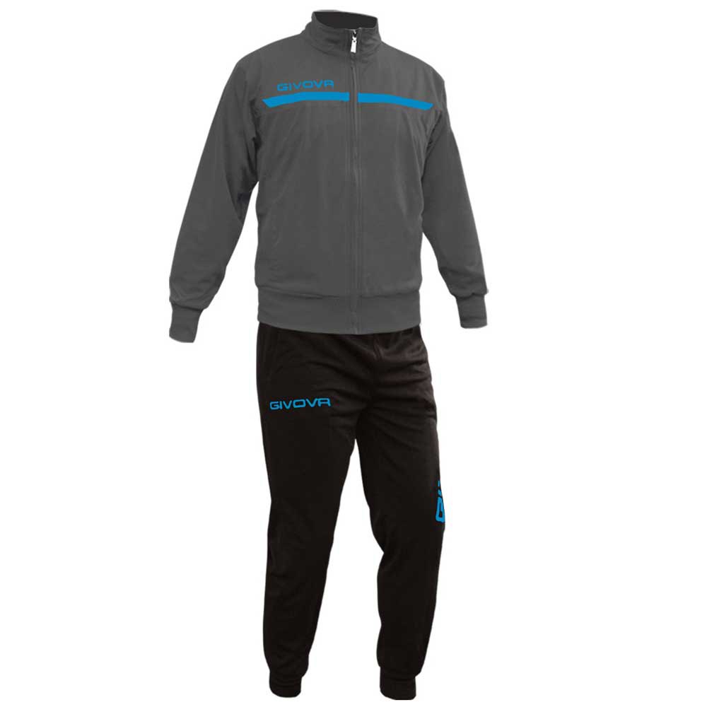 Givova One Tracksuit Schwarz,Grau 3XL Mann Givova One Tracksuit Schwarz,Grau 3XL Mann von Givova