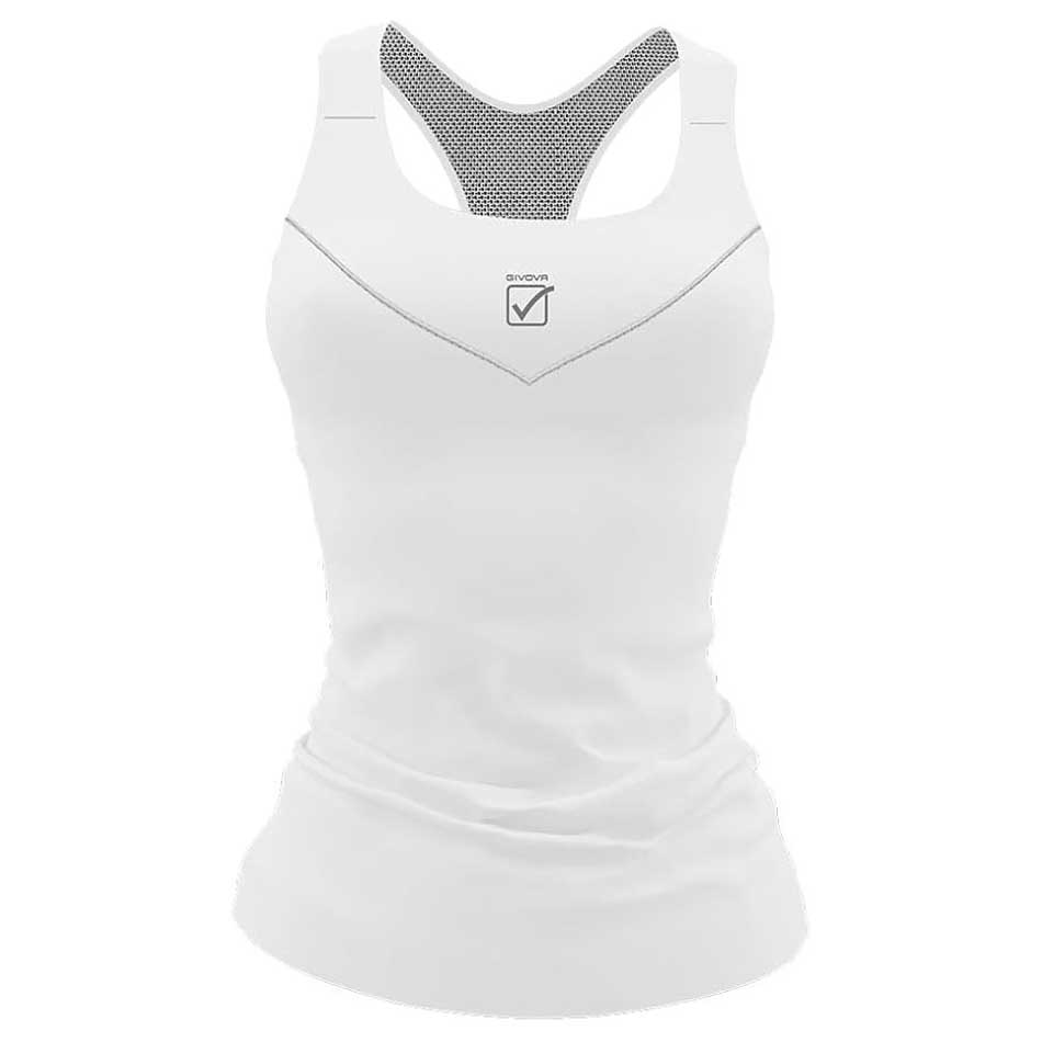 Givova Printed Sleeveless T-shirt Weiß S Frau Givova Printed Sleeveless T-shirt Weiß S Frau von Givova
