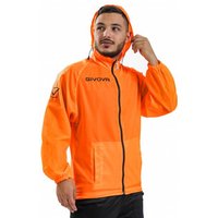 Givova Regenjacke "Rain Basico" neonorange von Givova