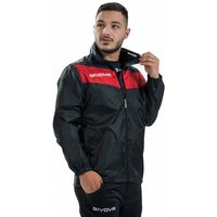 Givova Regenjacke "Rain Scudo" schwarz/rot Givova Regenjacke "Rain Scudo" schwarz/rot von Givova