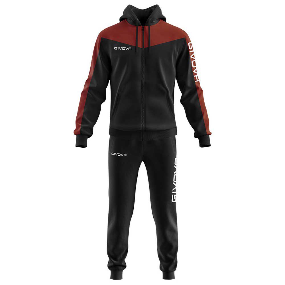Givova Roma Tracksuit Schwarz XL Mann Givova Roma Tracksuit Schwarz XL Mann von Givova
