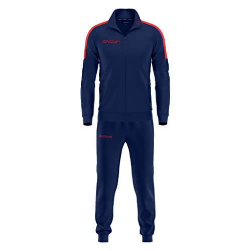 Givova Unisex Tr033 Trainingsanzug, Blau/Rot, 3XL EU Givova Unisex Tr033 Trainingsanzug, Blau/Rot, 3XL EU von Givova