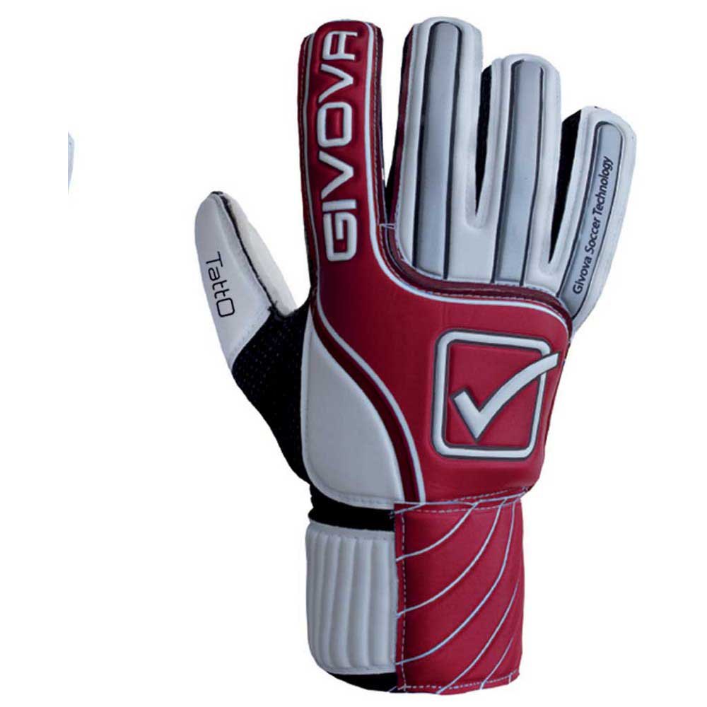 Givova Tatto Goalkeeper Gloves Rot,Weiß 9 von Givova