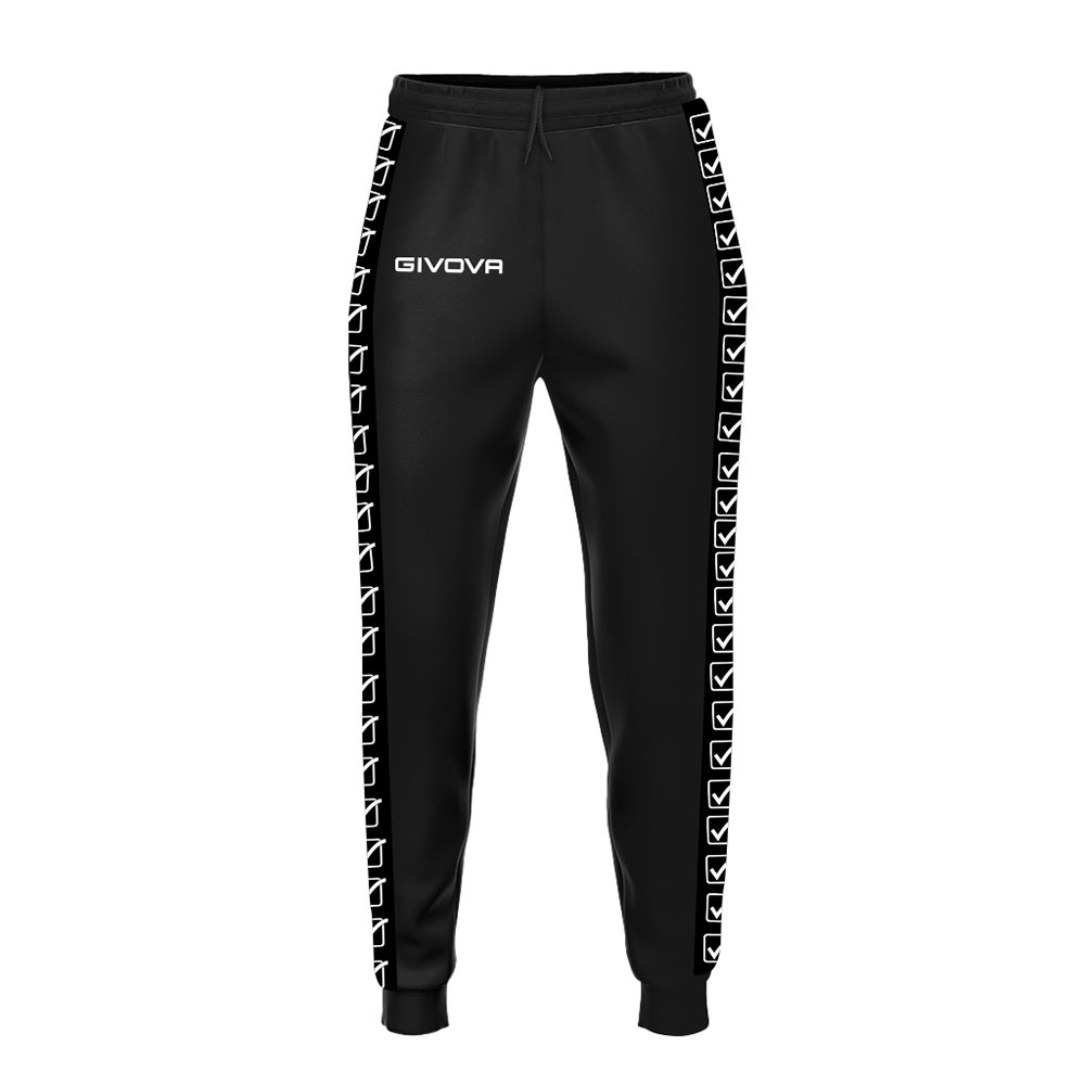 Givova Terry Band Tracksuit Pants Schwarz XL Mann Givova Terry Band Tracksuit Pants Schwarz XL Mann von Givova