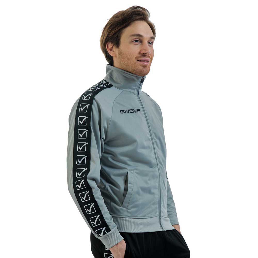 Givova Tricot Band Jacket Grau L Mann Givova Tricot Band Jacket Grau L Mann von Givova