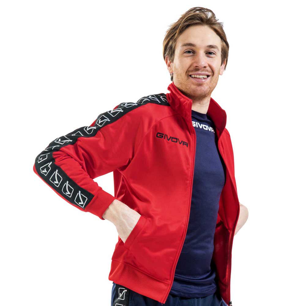 Givova Tricot Band Jacket Rot 8-10 Years Junge von Givova