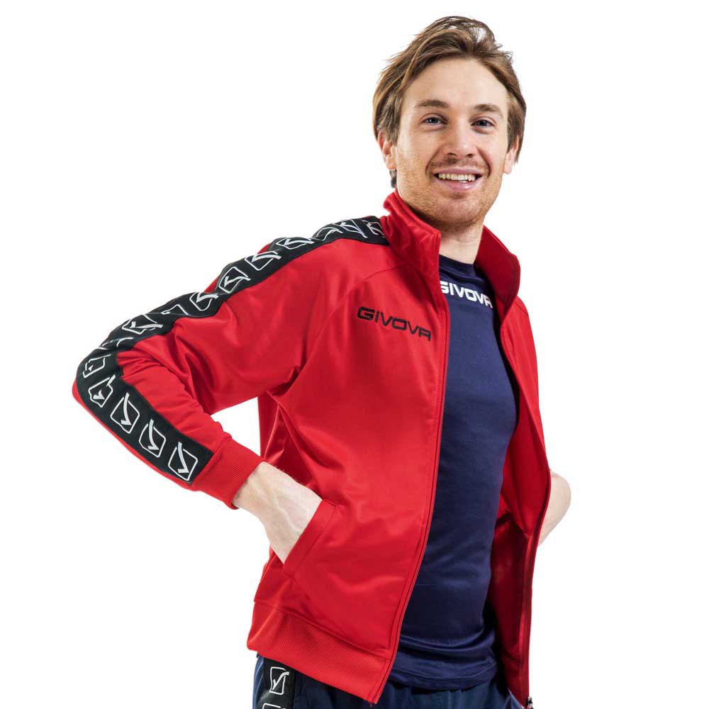 Givova Tricot Band Jacket Rot S Mann Givova Tricot Band Jacket Rot S Mann von Givova