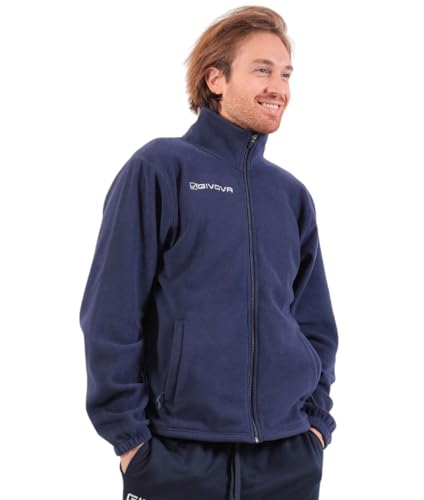 Givova Unisex Alaska Fleecejacke Jacke aus Fleece, blau, XS von Givova