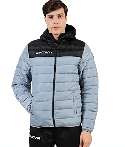 Givova Unisex Oslo Jacke Daunenjacke, Grau/Schwarz, S von Givova