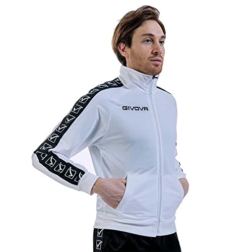 Givova Unisex Trikotband Tricot Band Jacke, Weiß, L, Large Givova Unisex Trikotband Tricot Band Jacke, Weiß, L, Large von Givova