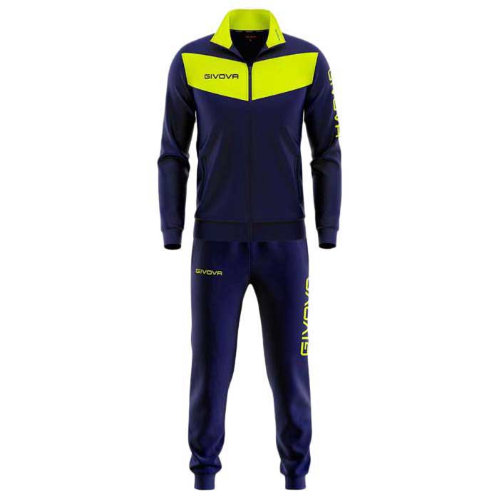 Givova Visa Fluo Tracksuit Gelb,Blau 8-10 Years Junge von Givova