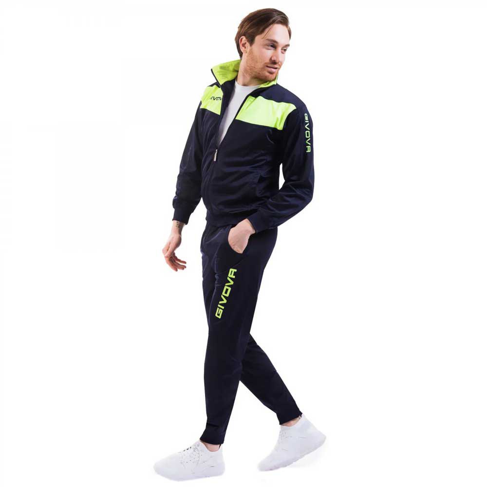 Givova Visa Fluo Tracksuit Gelb,Blau XL Mann Givova Visa Fluo Tracksuit Gelb,Blau XL Mann von Givova