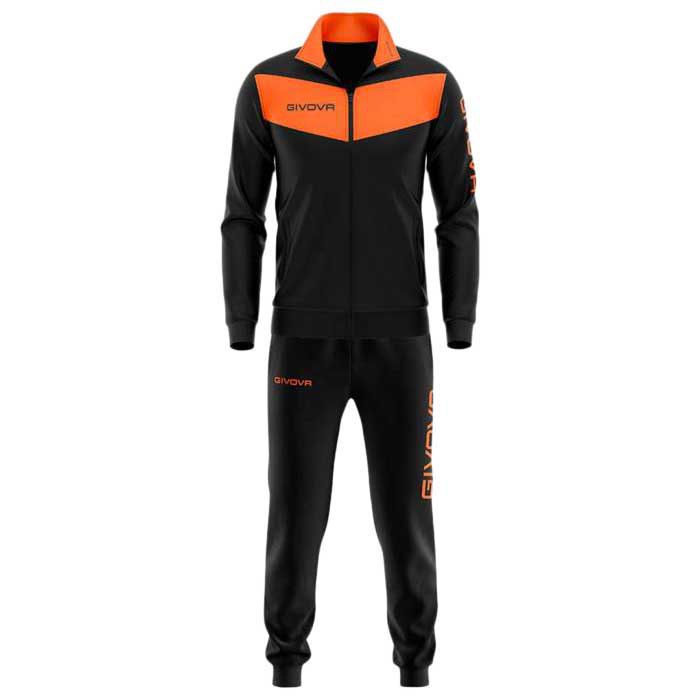 Givova Visa Fluo Tracksuit Schwarz 5 Years Junge von Givova