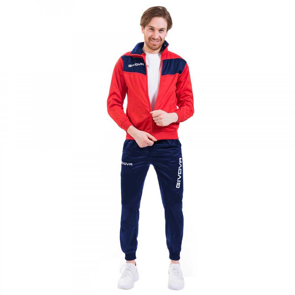 Givova Visa Track Suit Rot,Blau 4XL Mann von Givova