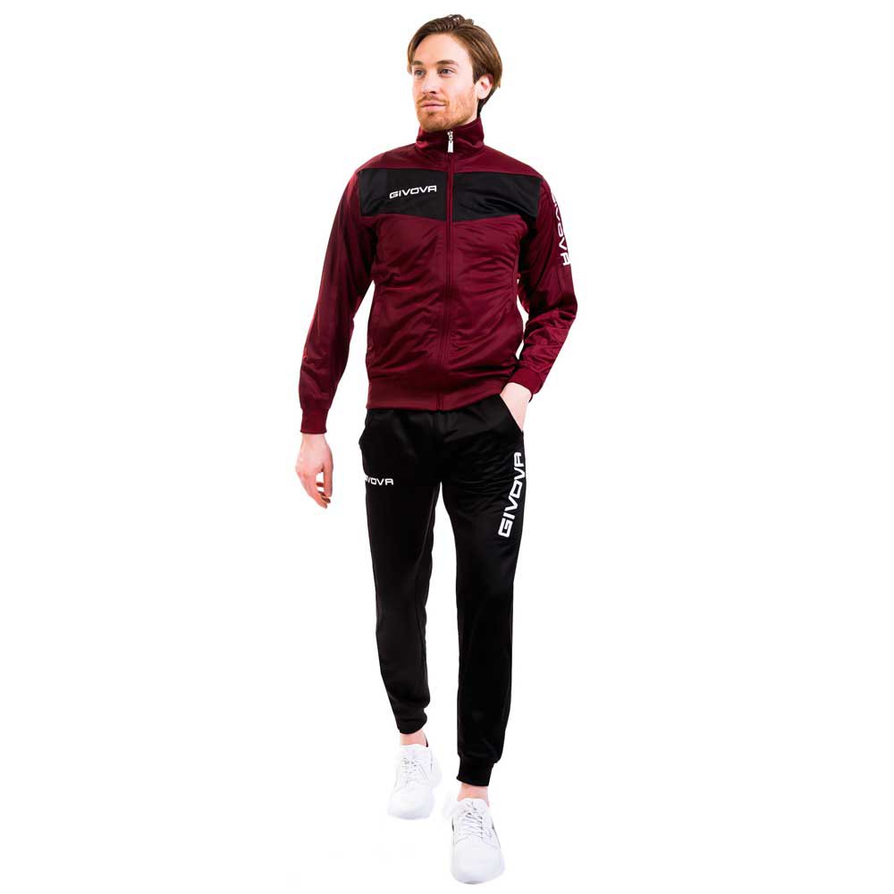Givova Visa Tracksuit Rot,Schwarz S Mann Givova Visa Tracksuit Rot,Schwarz S Mann von Givova