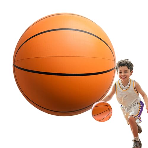 GjnjfdF Lärmfreier Basketball, Lärmfreier Indoor-Basketball | Lautlos hüpfender Basketball - Leise Springender, geräuscharmer Airless-Ball, leiser Trainingsball, leise Springender Ball für Kinder von GjnjfdF